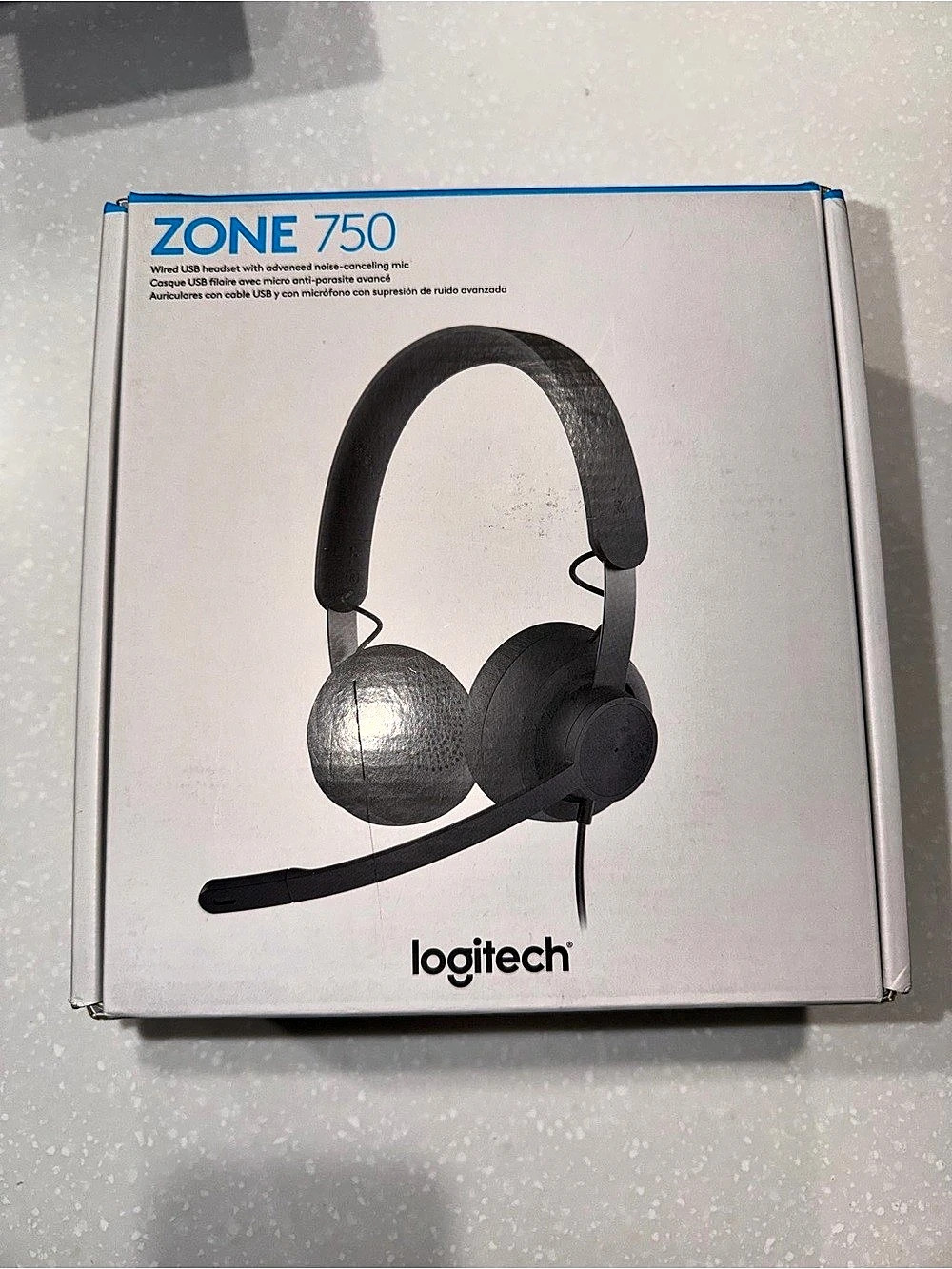 Logitech Zone 750 wired Headset Black
